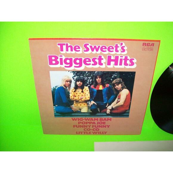 The Sweet Biggest Hits Vinyl LP Record Glam Rock German Pressing Steve Priest - Picture 8 of 12
